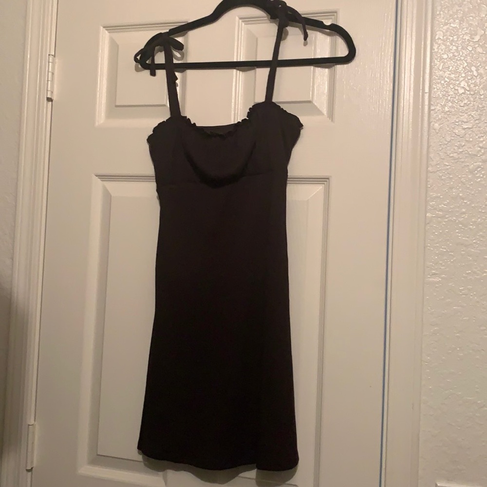 Black mini dress